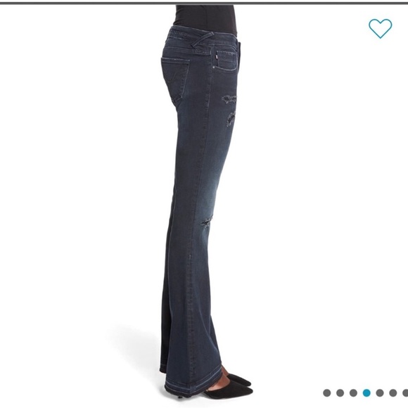 Vigoss Flare Leg Distressed Jeans Size 31” W x 33L ( 11/12 ) NWT - Picture 14 of 15